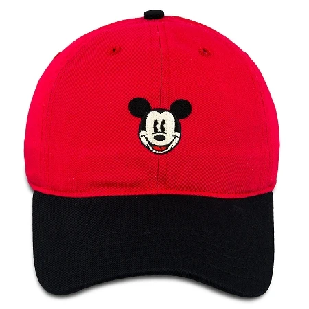 Disney Hat - Baseball Cap - Mickey Mouse Two-Tone - Red & Black 3 Disney Hat - Baseball Cap - Mickey Mouse Two-Tone - Red & Black