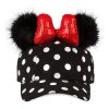 Disney Hat - Baseball Cap - Minnie Mouse Polka Dot Pom Pom - Black -Disney Shop dc18h72962968