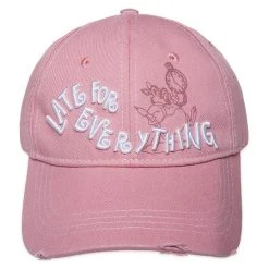 Disney Hat - Baseball Cap - White Rabbit - Late For Everything