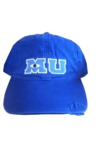 Disney Hat - Baseball Cap - Monsters University - MU - Blue 3 Disney Hat - Baseball Cap - Monsters University - MU - Blue