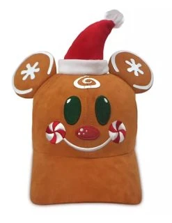 Disney Hat - Baseball Cap - Mickey Gingerbread Man Holiday