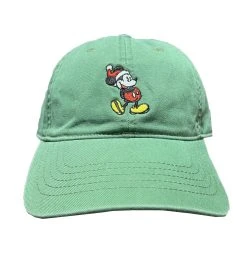 Disney Hat - Baseball Cap - Holiday Santa Mickey - Green